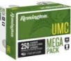 Remington Ammunition 23721 UMC Mega Pack 380ACP 95gr Full Metal Jacket 250 Per Box 4 Case