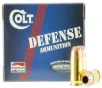 Colt Ammo 45A230CT Defense  45 ACP 230 GR Jacketed Hollow Point  JHP  20 Bx  50 Cs