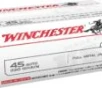 Winchester Ammo USA45AVP USA Value Pack 45ACP 230gr Full Metal Jacket 100 Per Box 5 Case