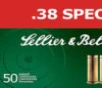 Sellier   Bellot SB38B Handgun  38 Special 148 gr Wadcutter  WC  50 Bx  24 Cs