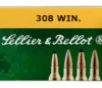 Sellier   Bellot SB308D Rifle  308Win 150gr Soft Point Cut Through Edge 20 Per Box 25 Case