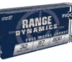 Fiocchi 32SWLA Range Dynamics Pistol 32 S W Long 97 gr Full Metal Jacket  FMJ  50 Per Box  20 Cs