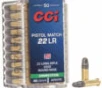 CCI 0051 Pistol Match Competition 22LR 40gr Lead Round Nose 50 Per Box 100 Case