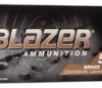 CCI 5220 Blazer Brass Handgun 40S W 180gr Full Metal Jacket 50 Per Box 20 Case