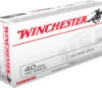 Winchester Ammo Q4238 USA  40 S W 180 gr Full Metal Jacket  FMJ  50 Bx 10 Cs