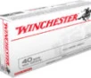 Winchester Ammo USA40SW USA  40S W 165gr Full Metal Jacket Flat Nose 50 Per Box 10 Case