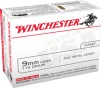 Winchester Ammo USA9MMVP USA  9mm Luger 115 gr Full Metal Jacket  FMJ  100 Bx 10 Cs  Value Pack 
