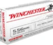 Winchester Ammo WM193K USA M193 5 56x45mmNATO 55gr Full Metal Jacket Lead Core 20 Per Box 50 Case