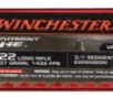 Winchester Ammo S22LRFSP Varmint HE  22 LR 37 gr 3 1 Segmenting Expansion 50 Bx 20 Cs