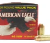 Federal AE40R100 American Eagle  40 S W 180 gr Full Metal Jacket  FMJ  100 Bx  5 Cs