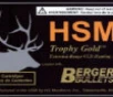 HSM 308168VLD Trophy Gold  308 Win 168 gr Match Hunting Very Low Drag 20 Bx  25 Cs