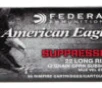 Federal AE22SUP1 American Eagle Suppressor 22 LR 45 gr Copper-Plated Solid Point 50 Bx  100 Cs
