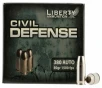 Liberty Ammunition LACD380023 Civil Defense  380 ACP 50 gr 1500 fps Lead-Free Fragmenting Hollow Point  LFFHP  20 Bx 10 Cs