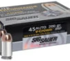 Sig Sauer E45AP220 Elite V-Crown  45 ACP 230 gr Jacketed Hollow Point  JHP  20 Bx  10 Cs