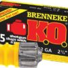 Brenneke SL122KO K O   12Gauge 2 75  1oz Slug Shot 5 Per Box 50 Case