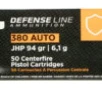 PPU PPD380A Defense  380 ACP 94 gr Jacketed Hollow Point  JHP  50 Bx  20 Cs