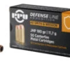 PPU PPD40 Defense  40 S W 180 gr Jacketed Hollow Point  JHP  50 Bx  10 Cs