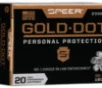 Speer Ammo 23962GD Gold Dot Personal Protection 40 S W 180 gr Hollow Point  HP  20 Bx  10 Cs