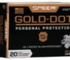 Speer Ammo 23970GD Gold Dot Personal Protection 40 S W 165 gr Hollow Point  HP  20 Bx  10 Cs