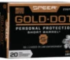 Speer Ammo 23974GD Gold Dot Personal Protection 40 S W 180 gr Hollow Point  HP  20 Bx  10 Cs