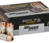 Sig Sauer E45AP050 Elite Defense  45 ACP 185 gr 995 fps V-Crown Jacketed Hollow Point  VJHP  50 Bx 10 Cs