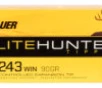Sig Sauer E6MMCTH220 Elite Hunter Tipped  6mm Creedmoor 100 gr Controlled Expansion Tip 20 Bx  10 Cs