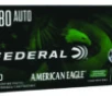 Federal AE380LF1 American Eagle IRT Training 380 ACP 70 gr Lead-Free IRT 50 Per Box 10 Cs