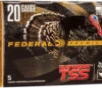 Federal PTSSX257F9 Premium Heavyweight TSS 20 Gauge 2 75  1 1 8 oz 9 Shot 5 Per Box  10 Cs