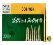 Sellier   Bellot SB308A Rifle  308 Win 147 gr Full Metal Jacket  FMJ  20 Bx  25 Cs