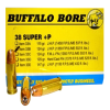 Buffalo Bore Ammunition 33B20 Personal Defense Strickly Business 38 Super  P 124 gr Jacketed Hollow Point  JHP  20 Per Box  12 Cs