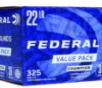 Federal 725 Champion Training Value Pack 22 LR 36 gr 1260 fps Copper Plated Hollow Point  CPHP  325 Bx 10 Cs
