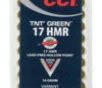 CCI 951 TNT Green  17HMR 16gr Speer TNT Green Hollow Point 50 Per Box 40 Case