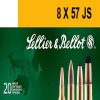 Sellier   Bellot SB857JSA Rifle  8mmMauser 196gr Full Metal Jacket 20 Per Box 20 Case