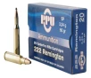 PPU PP222 Standard Rifle  222 Rem 50 gr Soft Point  SP  20 Bx  50 Cs
