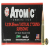 Atomic 00474 Rifle Subsonic 7 62x39mm 220 gr Hollow Point Boat-Tail  HPBT  50 Bx  10 Cs