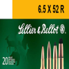 Sellier   Bellot SB6552RA Rifle  6 5x52mmR 117gr Soft Point 20 Per Box 25 Case