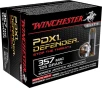 Winchester Ammo S357MPDB PDX1 Defender  357 Mag 125 gr Bonded Jacket Hollow Point 20 Bx 10 Cs
