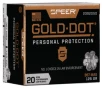 Speer Ammo 23920GD Gold Dot Personal Protection 357 Mag 125 gr Hollow Point  HP  20 Bx  10 Cs