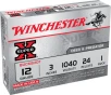 Winchester Ammo XB1231 Super X  12Gauge 3  1Buck Shot 5 Per Box 50 Case
