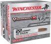 Winchester Ammo X22P Varmint X  22Hornet 35gr Polymer Tip Rapid Expansion 20 Per Box 10 Case