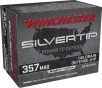Winchester Ammo W357ST Super-X  357 Mag 145 gr Silvertip Hollow Point 20 Bx  10 Cs
