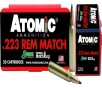 Atomic Ammunition 00452 Rifle Match 223Rem 77gr Tipped MatchKing 50 Per Box 10 Case FREE SHIPPING on  750 
