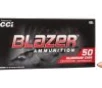 Blazer 9mm Luger Ammo 115 Grain Full Metal Jacket Aluminum Case