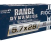 Fiocchi Range Dynamics 5 7x28mm FN Ammo 62 Grain Full Metal Jacket