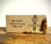 Fiocchi 7 62  51 NATO 147 Grain M80 FMJ Ammo