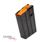 DURAMAG Stainless Steel 20rd AR-15 Mag, .350 Legend, Black with Orange Follower