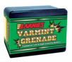 Barnes Bullets Varmint Grenade 22 Hornet .224 30 gr Flat Base Hollow Point 100 Per Box