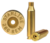 Starline Brass Unprimed Cases, Star 260remeup-50       Unp Brass 260 Remington