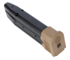 Sig Sauer MAGMODF921COY OEM Black with Coyote Floor Plate Extended 21rd for 9mm Luger Sig P320, M17, M18