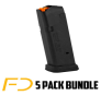 Magpul PMAG Glock 19 9MM 15 rnd Black - 5 pack